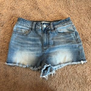 VS PINK JEAN CUTOFF SHORTS